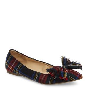 •J. Crew Lottie Bow Flats in Tartan•